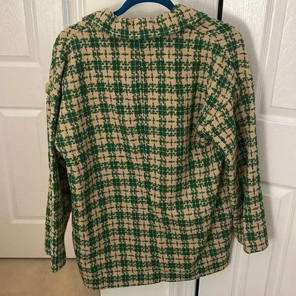 Entro Green and White Plaid Blazer - Picture 9 of 9